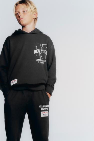 FLEECE JOGGING TROUSERS - Dark anthracite by Zara
