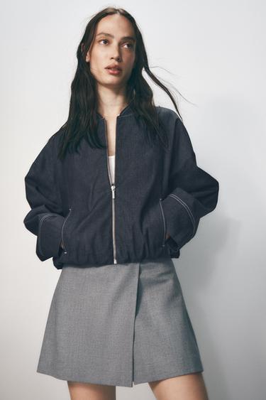 CROSSOVER SKORT - Mid-grey by Zara