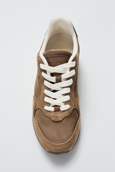 SOFT RUNNING SNEAKERS - Brown by Zara
