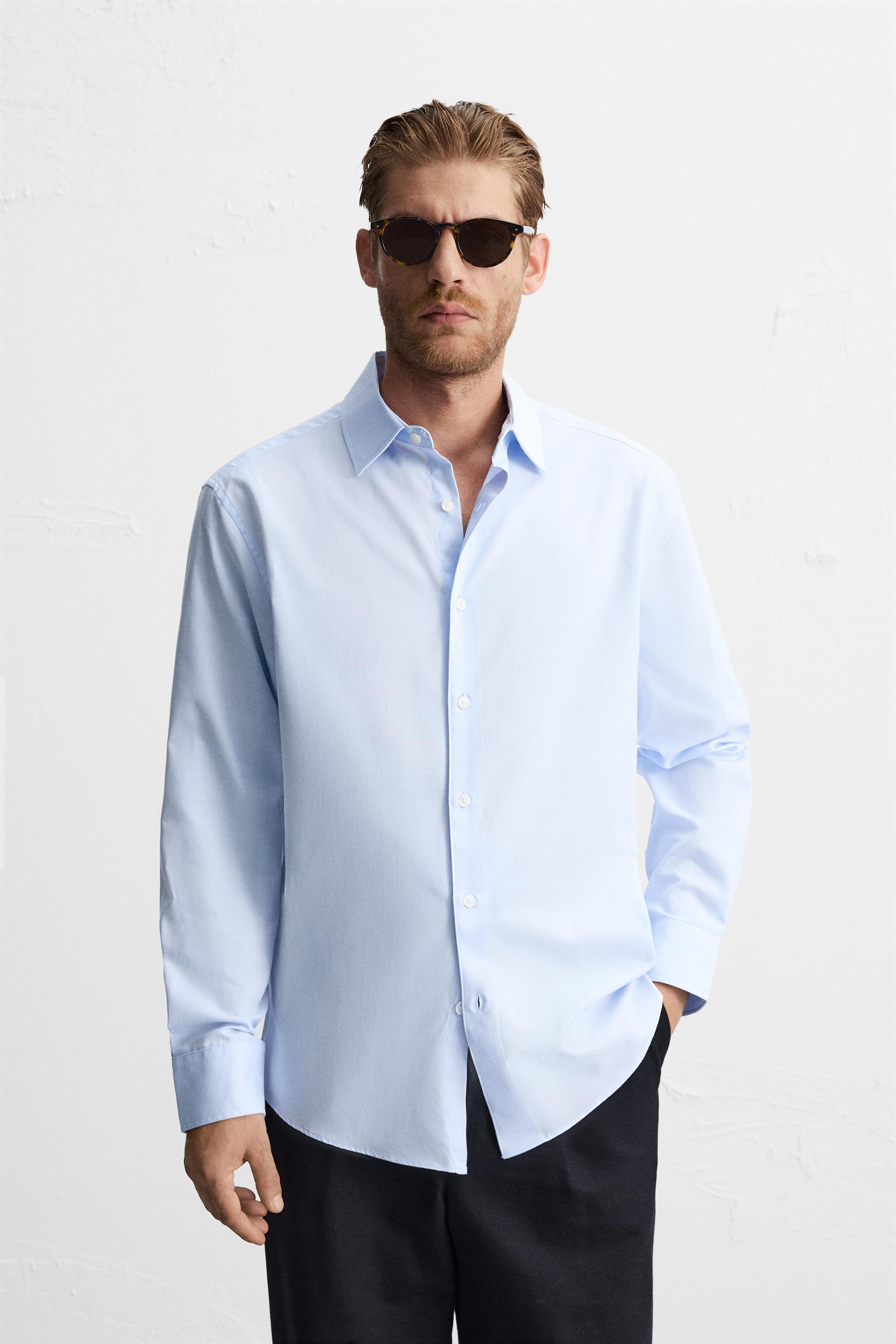 Zara camisa cuadros fashion hombre