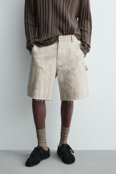 CARPENTER POCKET BERMUDA SHORTS - Printed by Zara - Image 1