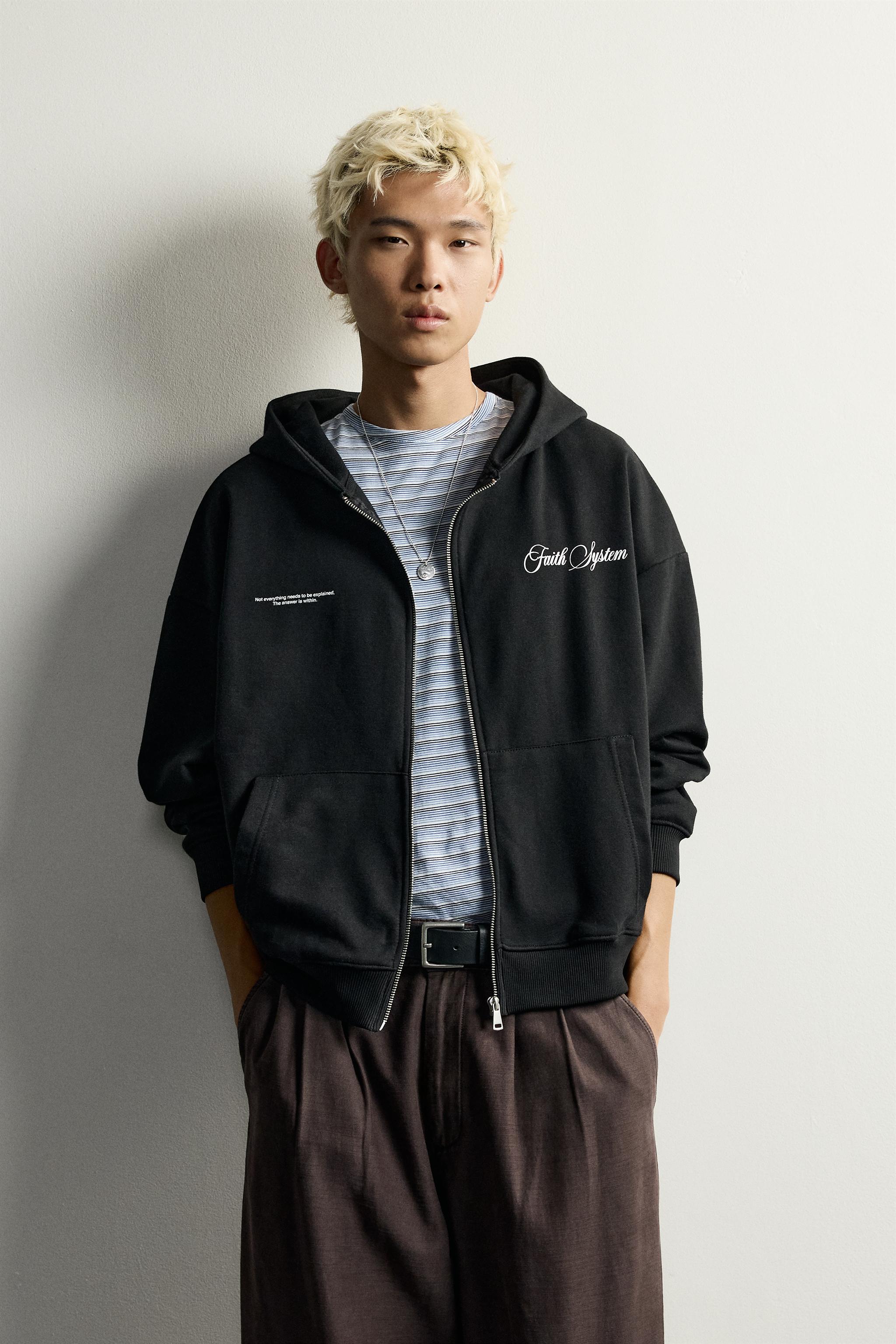 Мужские худи Zara PRINTED ZIP-UP — фото 2