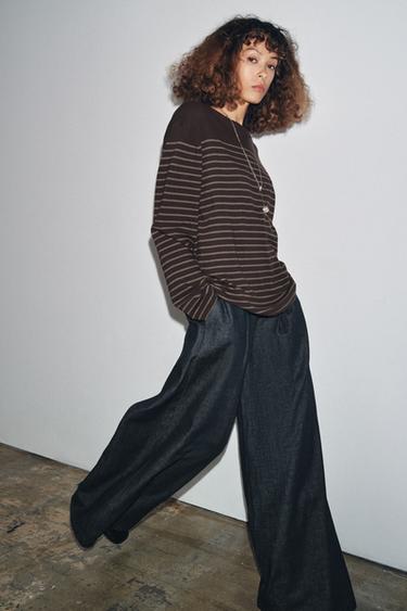 STRIPED LONG SLEEVE T-SHIRT - Stripes by Zara - Image 2