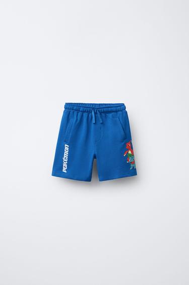 PLUSH POKÉMON ™ BERMUDA SHORTS - Blue by Zara
