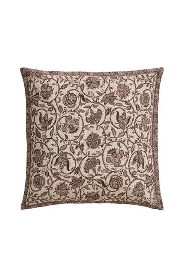 JACQUARD CUSHION COVER - Light beige by Zara