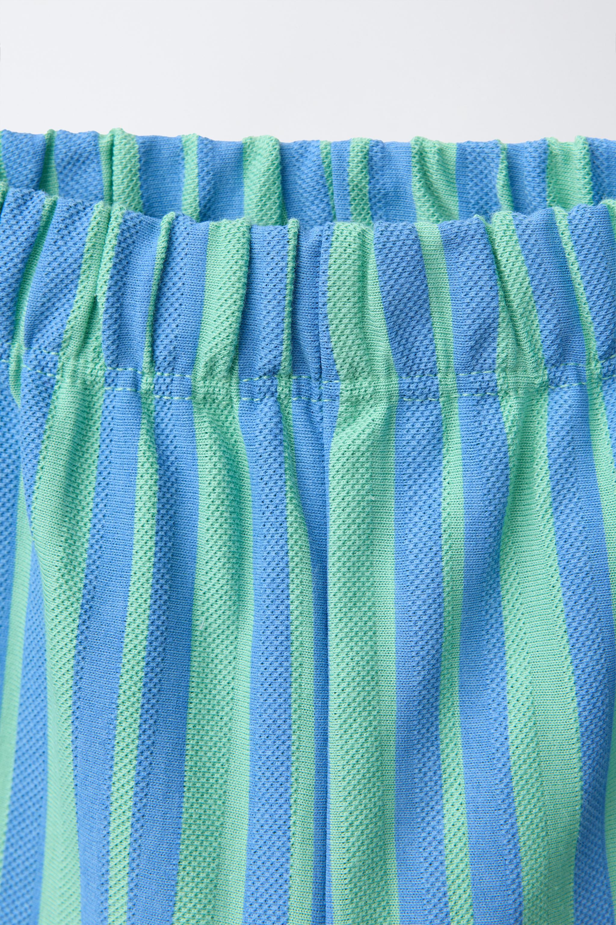 STRIPED PANTS WITH BOWS