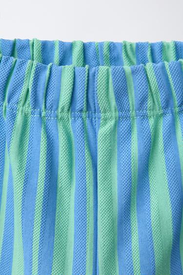 STRIPED TROUSERS WITH BOWS - Blue / Green by Zara - Image 2