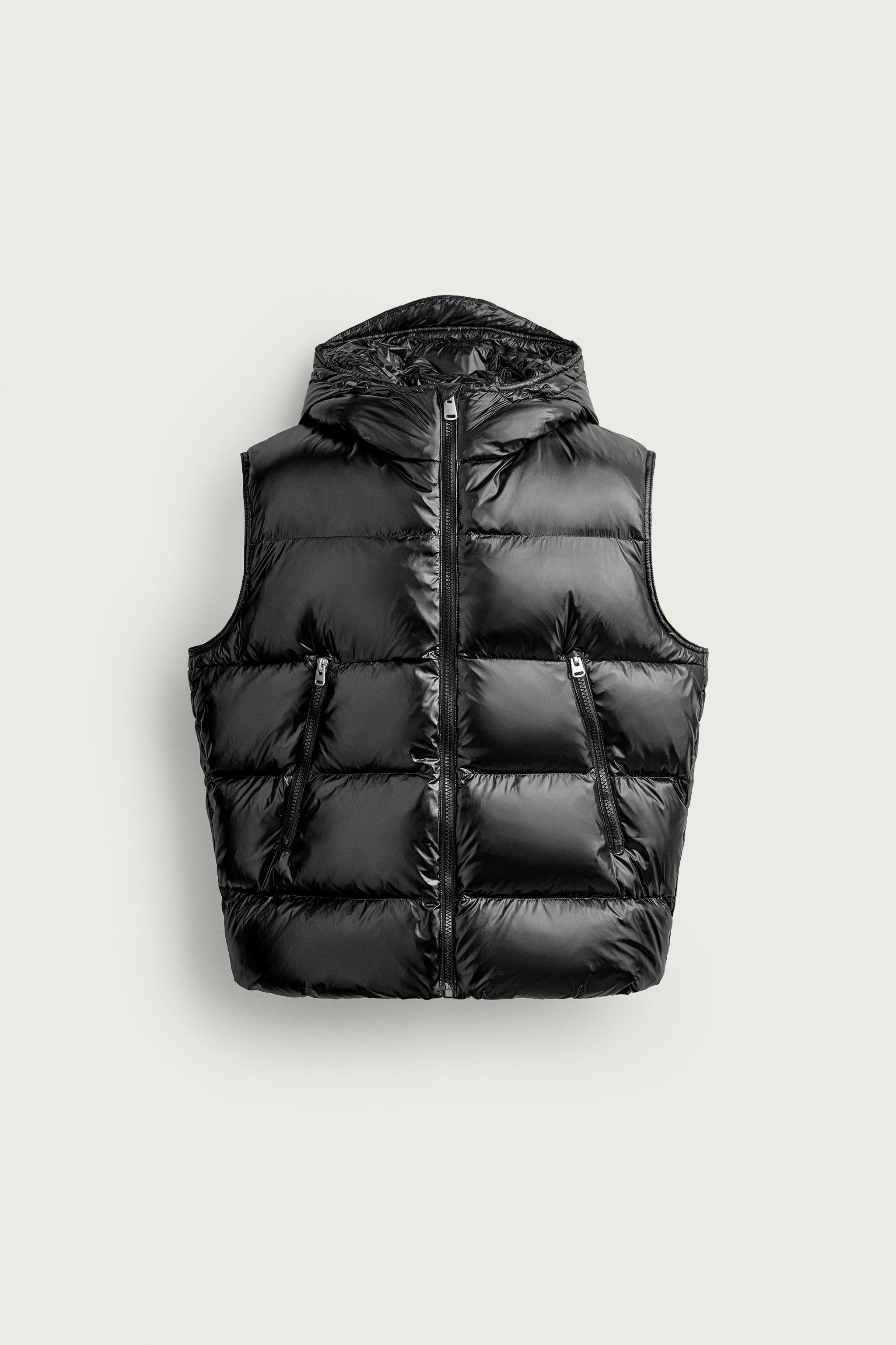 WATER-REPELLENT 60/40 DOWN VEST — Black