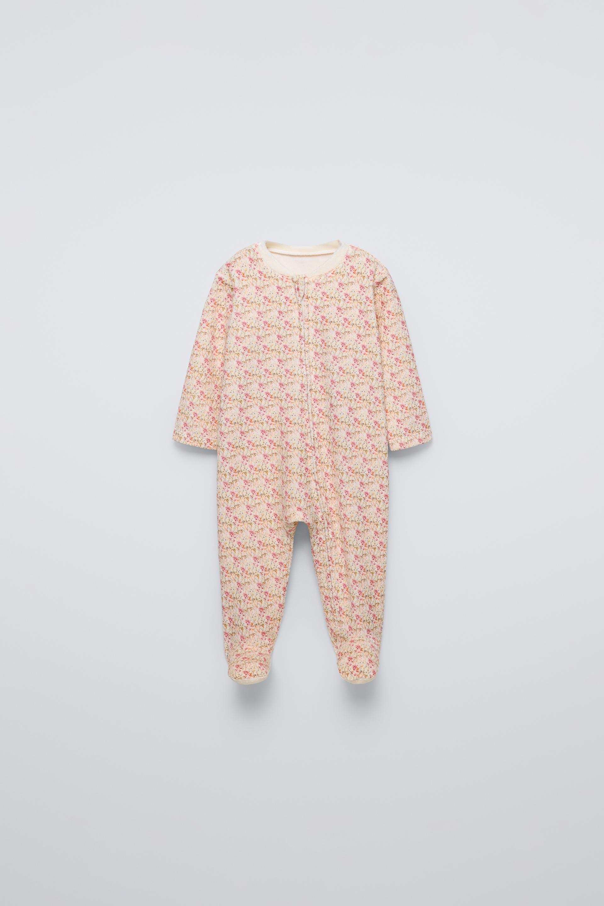 FLORALVELOURSLEEPSUIT