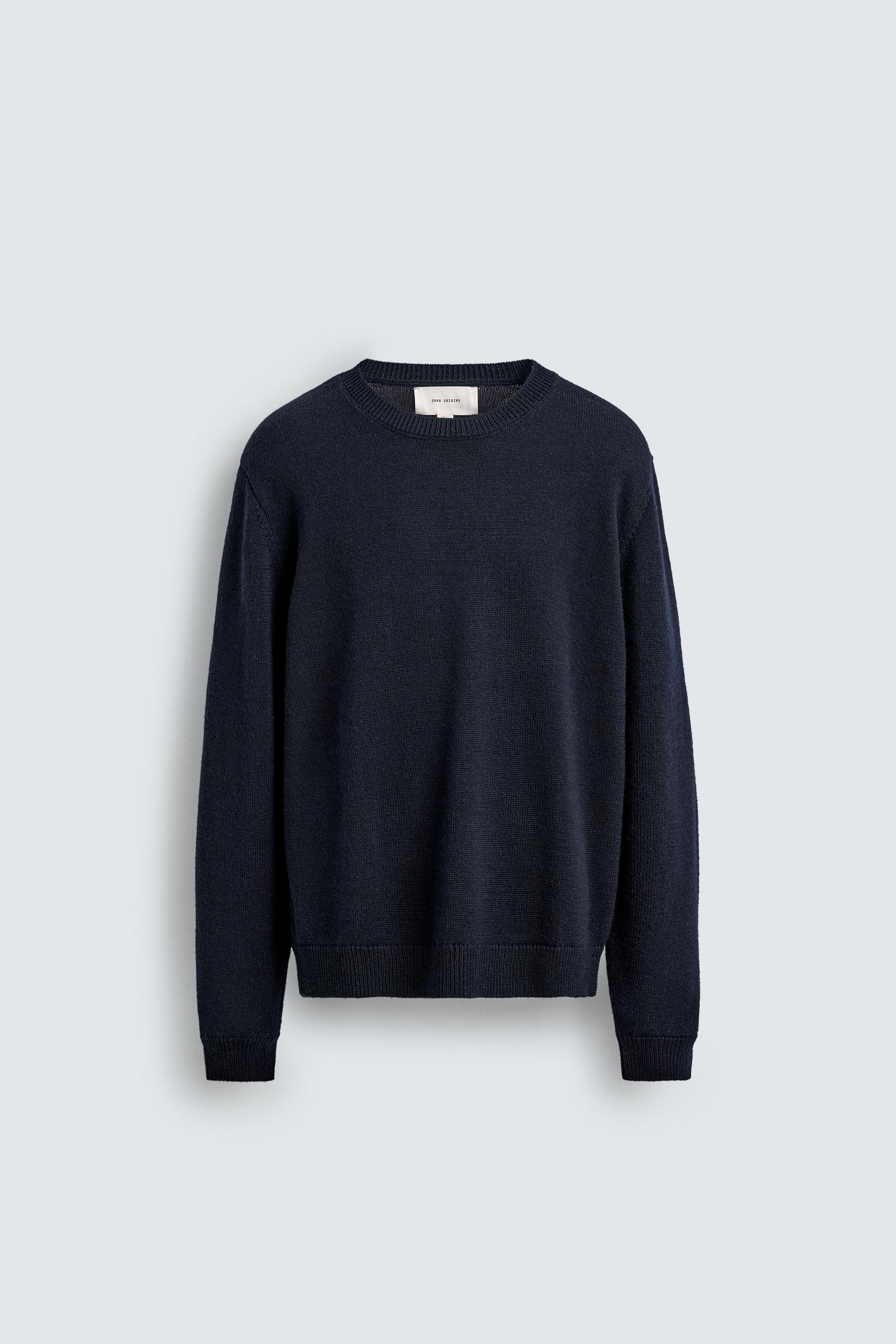 ZARA ORIGINS ドライバーズニット ネイビーXL サイズ感も】ZARAの