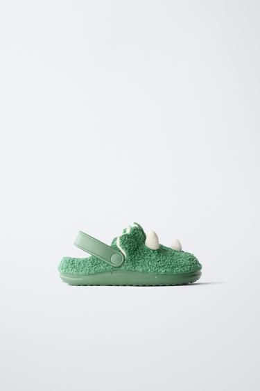 Zara DINO HOME CLOGS - Green