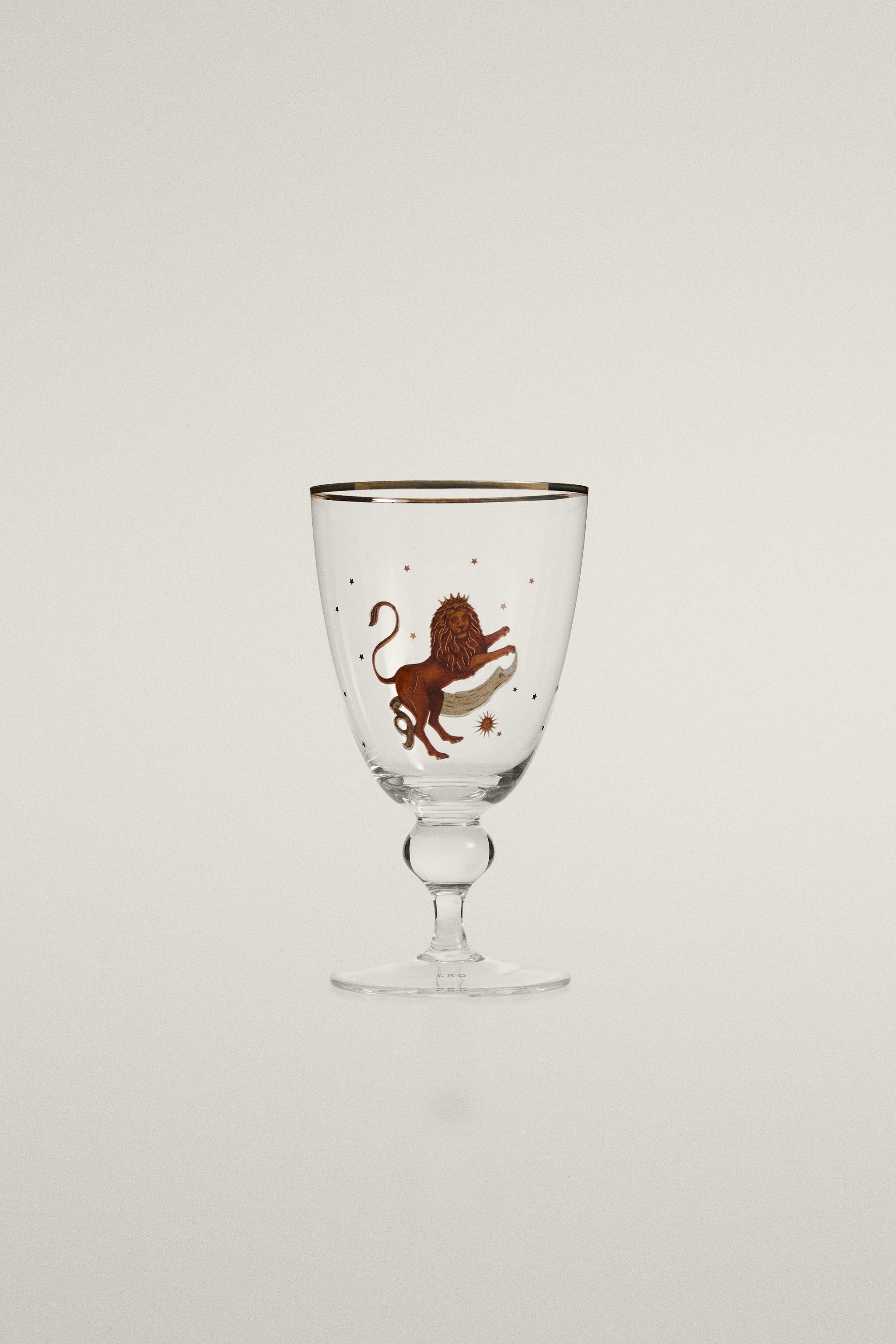 LEO ZODIAC GLASS | MARISA BERENSON