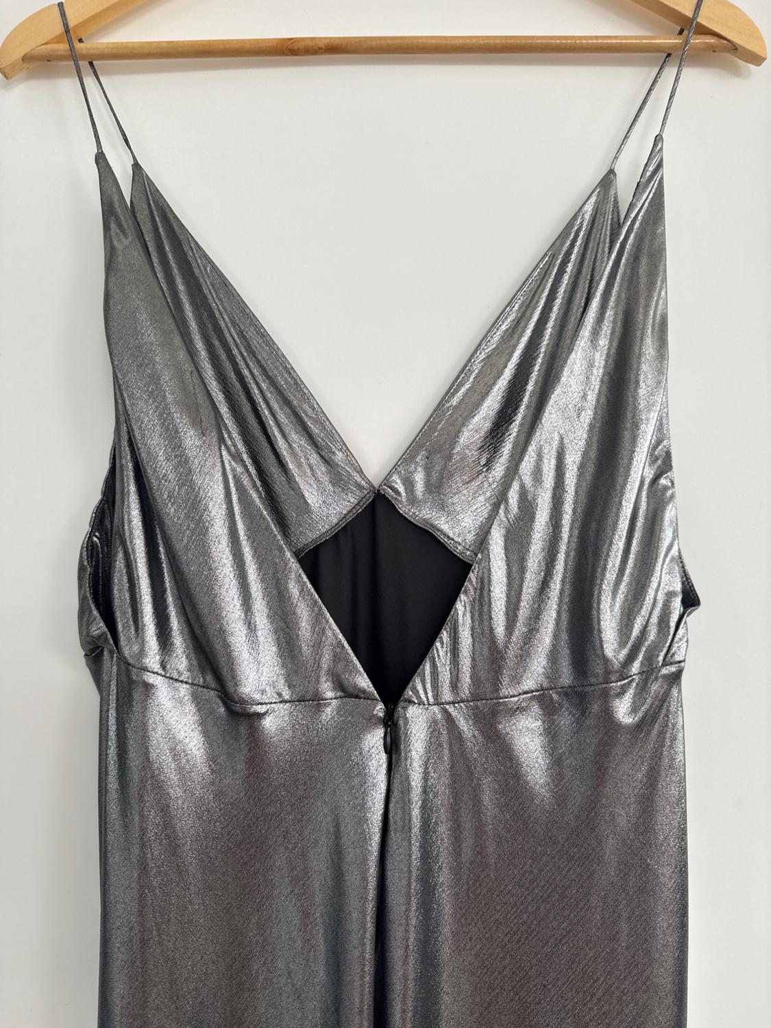 METALLIC DRESS WITH STRAPS - Image 4