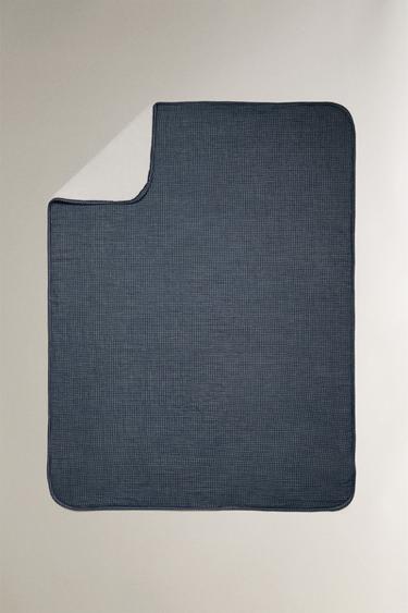 MUSLIN FLEECE BABY BLANKET - Blue by Zara - Image 0