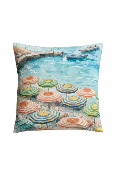 PARASOL CUSHION COVER - Blue by Zara