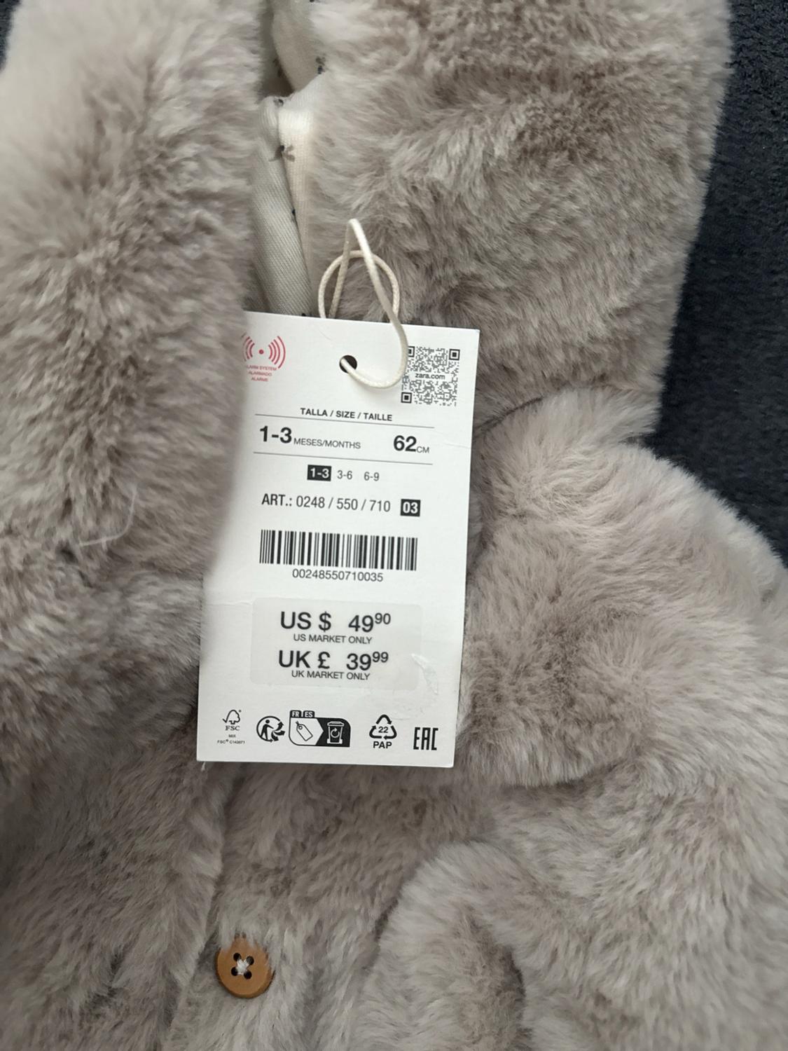 FAUX FUR HOODIE ROMPER - Image 2