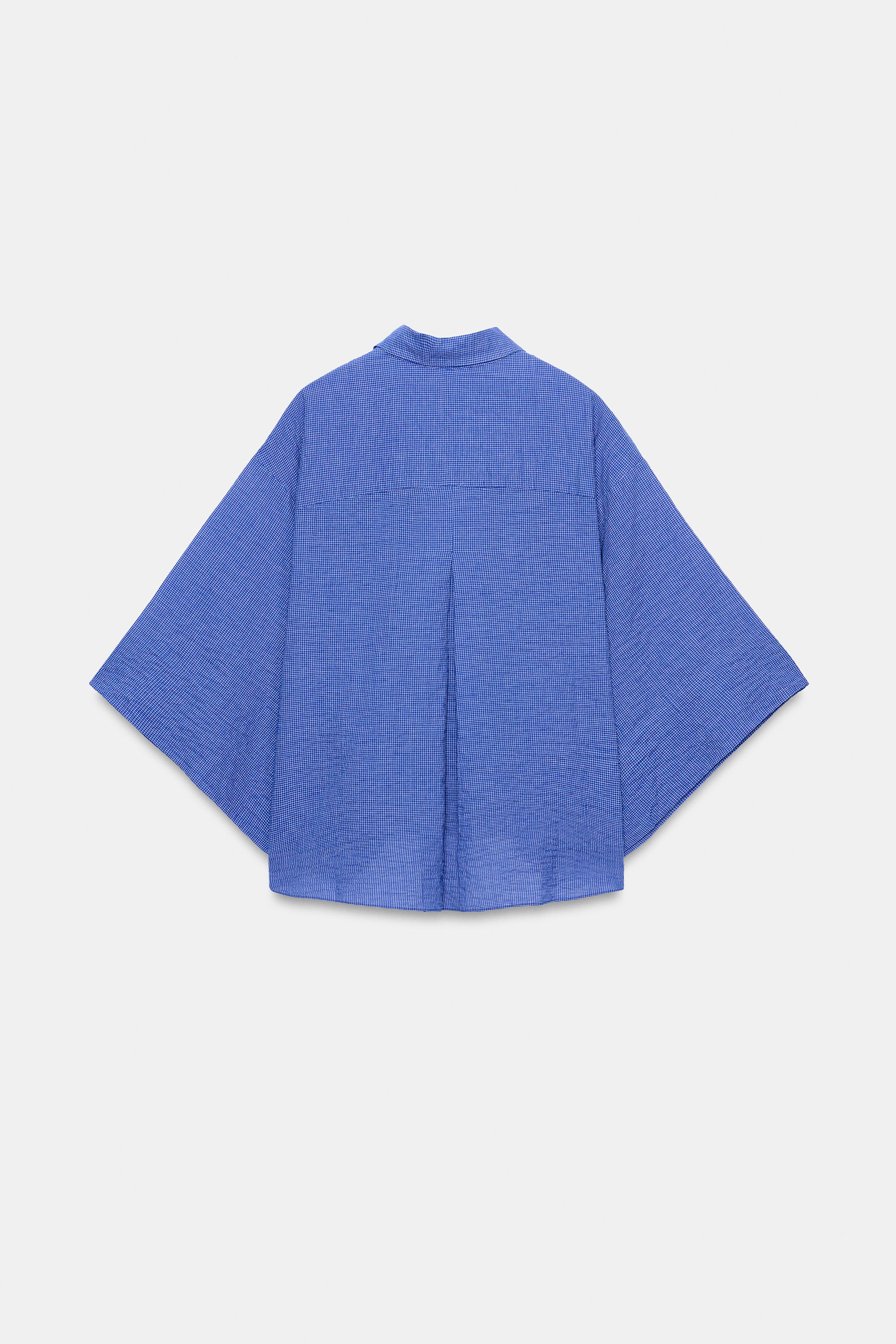 CAMISA XADREZ ZW COLLECTION - Azul | ZARA Brasil