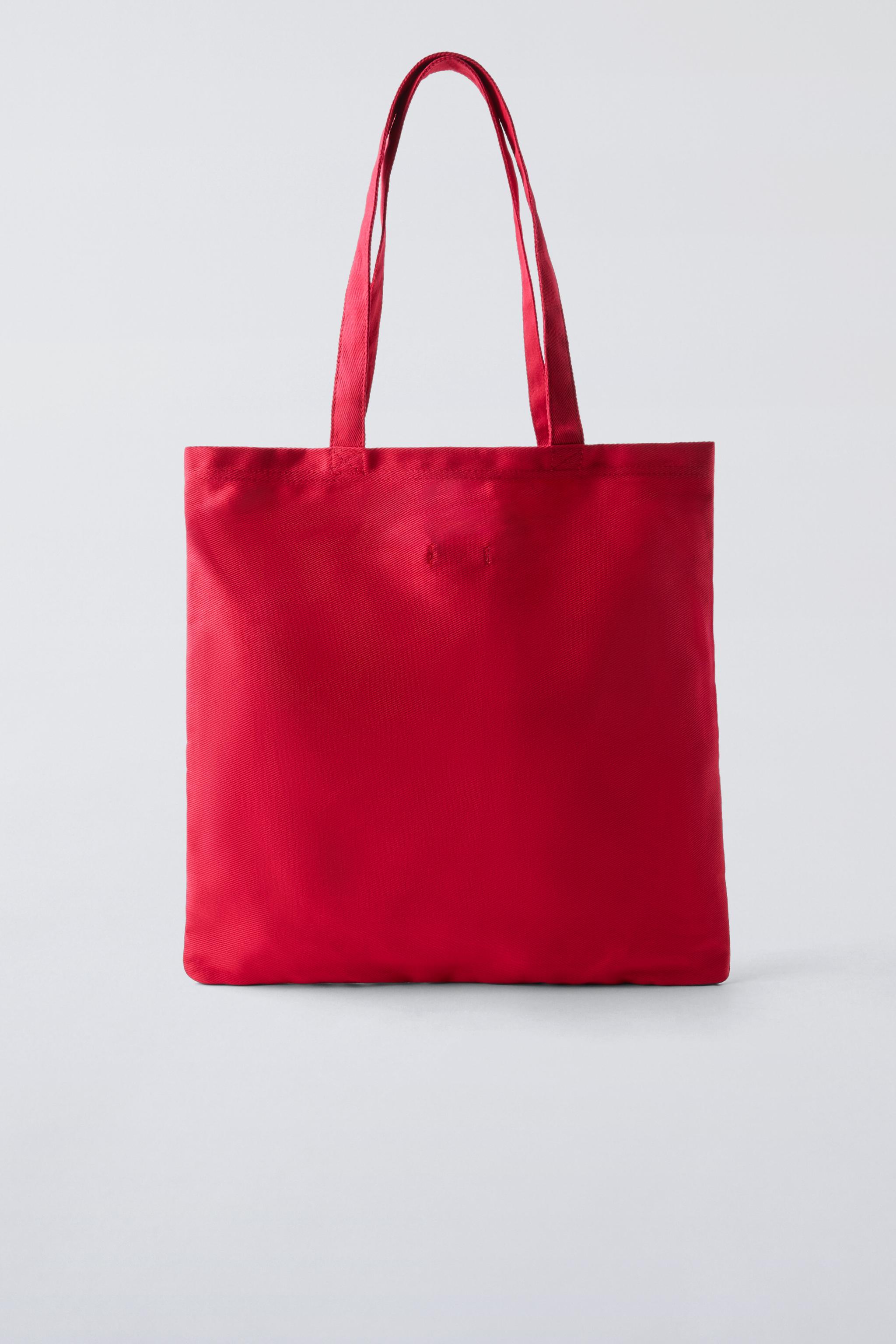 COTTON TOTE BAG - Red | ZARA United States