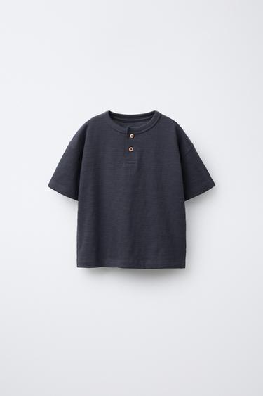 CAMISETA PANADERO LISA - Marino de Zara