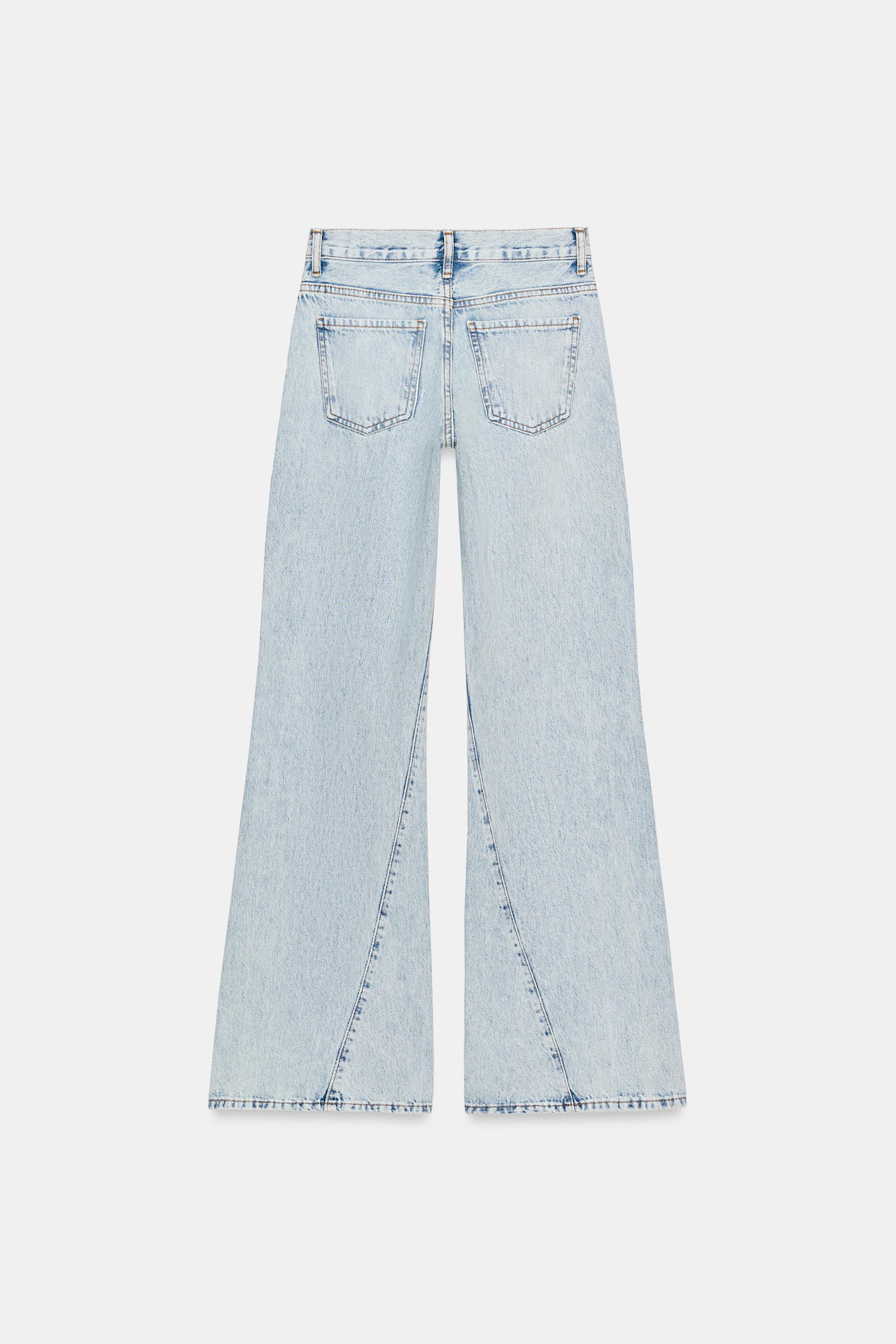 ZW COLLECTION RELAXED FLARE LOW-RISE JEANS