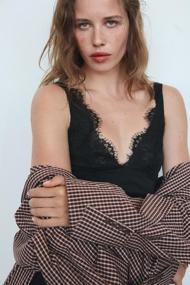CAMISOLE TOP - Black by Zara