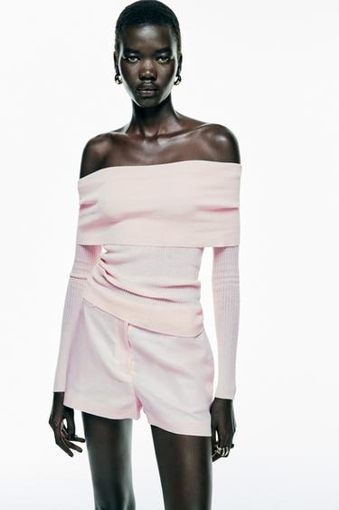 SUÉTER OMBROS DESCOBERTOS - Rosa da Zara