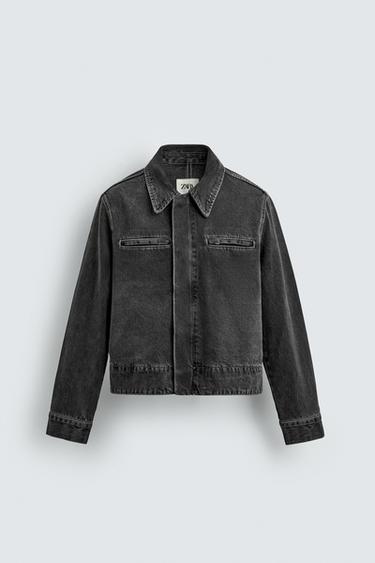 LIMITED EDITION DENIM JACKET - Black by Zara - Image 7