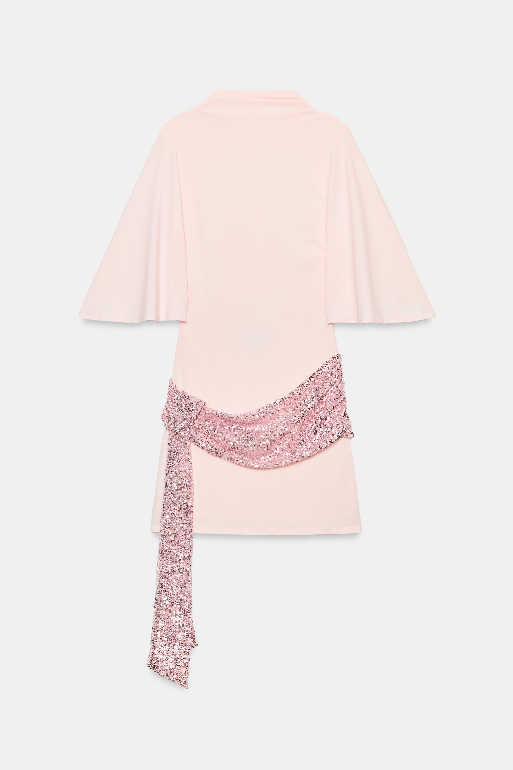 SEQUIN SASH MINI DRESS