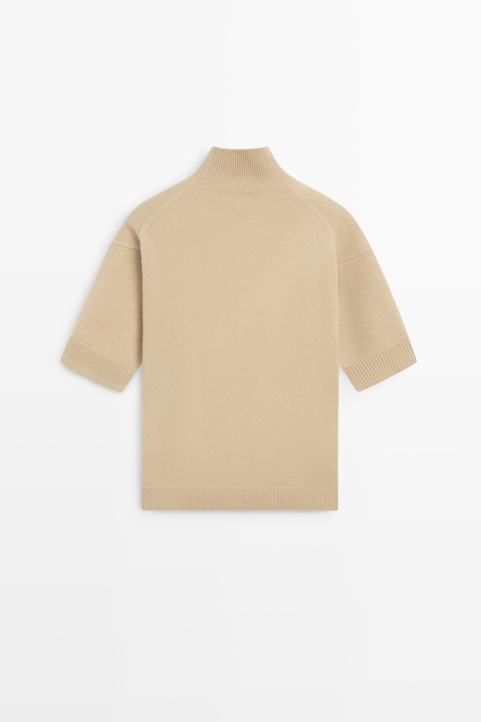 Oversize short sleeve knit sweater