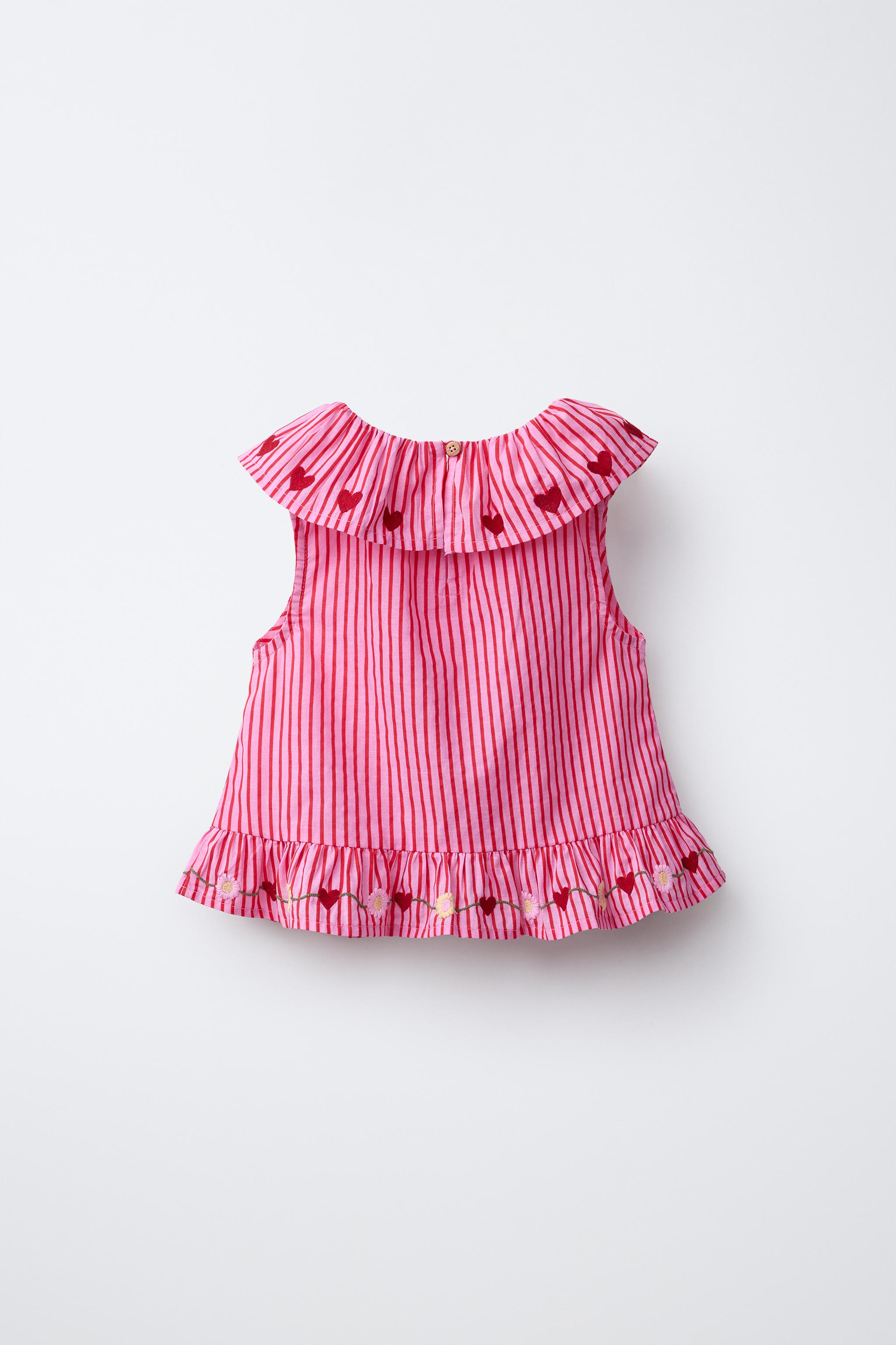 EMBROIDERED STRIPED TOP SISSEL EDELBO X ZARA KIDS