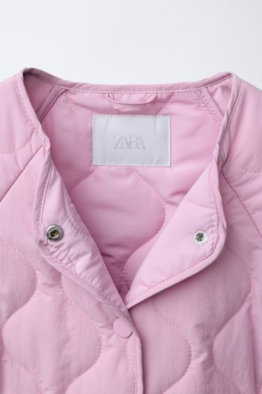 QUILTED JACKET WITH HEARTS - Pink by Zara - Image 7