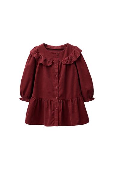 VESTIDO MICROPANA VOLANTE SCHIFFLY&nbsp;