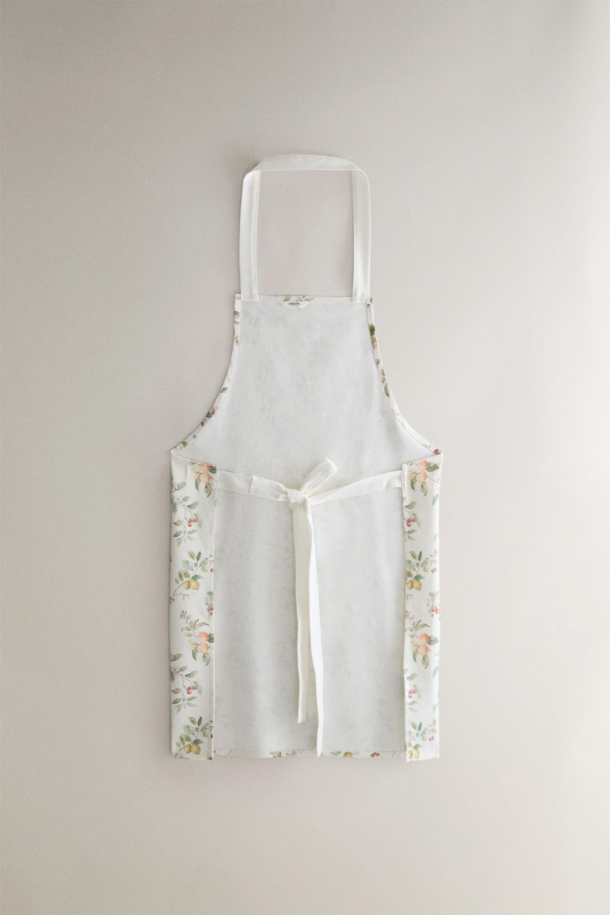 FLORAL COTTON APRON
