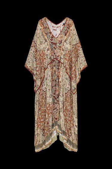 ZW COLLECTION PAISLEY KAFTAN DRESS - Printed by Zara - Image 0