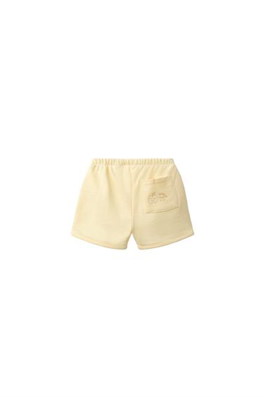 PACK DOS BERMUDAS RAYAS Y LISA - Amarillo de Zara