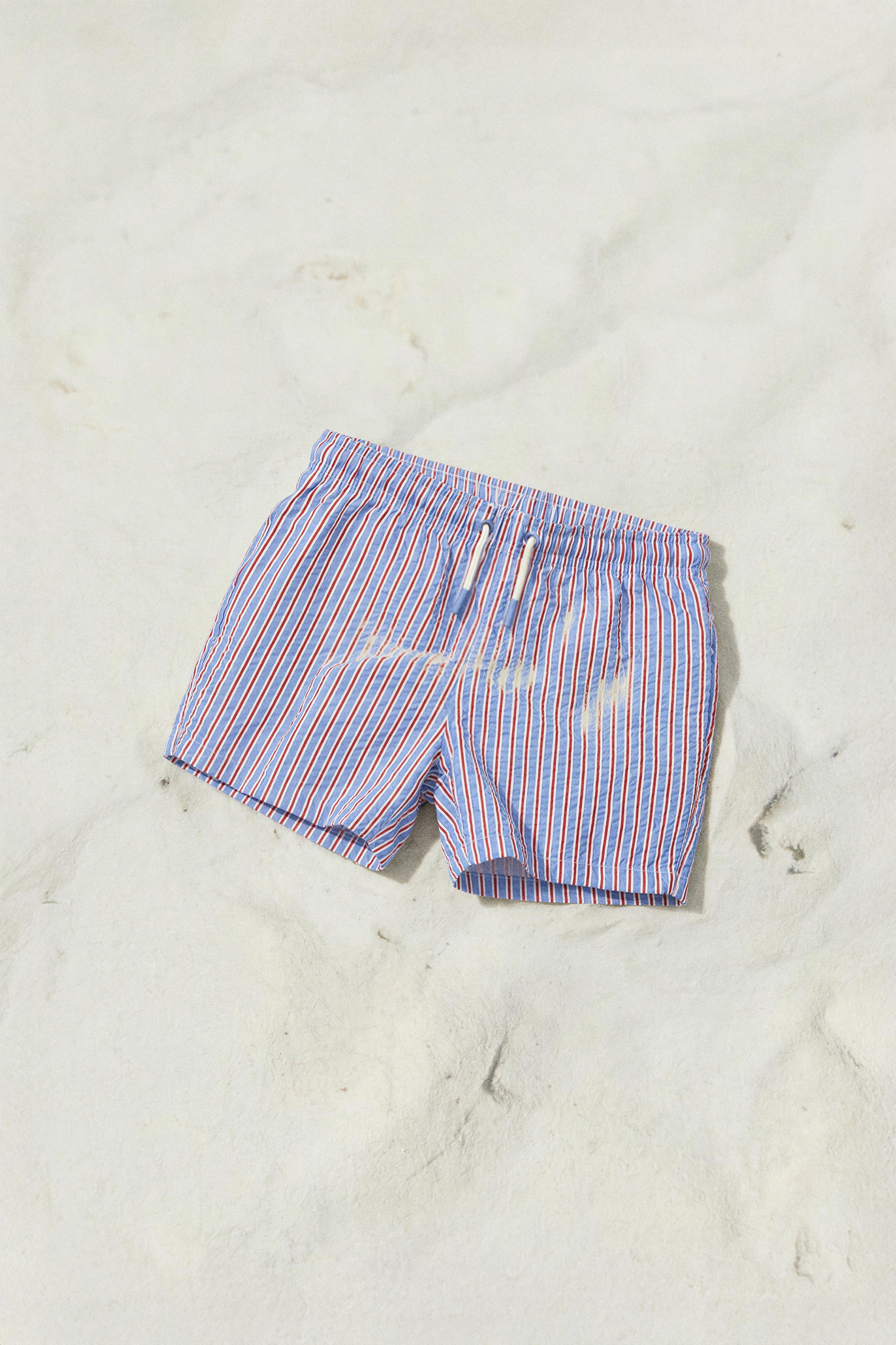 1-6 ANS/ SHORT DE BAIN À RAYURES