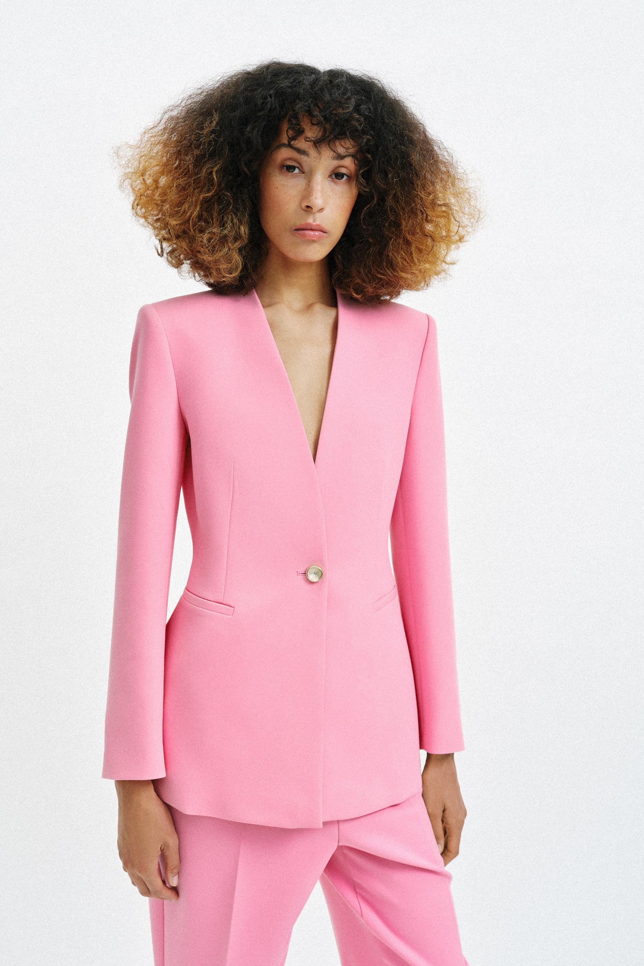 TAILORED BLAZER WITH NO LAPEL
