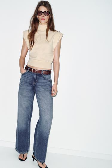 TOP PUNTO HOMBROS MARCADOS - Crudo medio de Zara