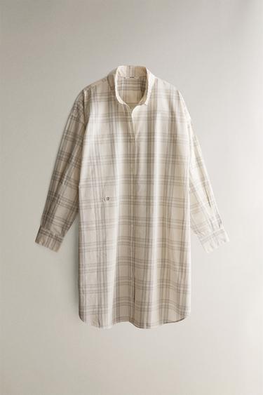 LONG STRIPED SHIRT - Ecru by Zara