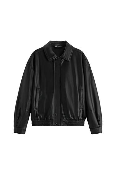 FAUX LEATHER JACKET