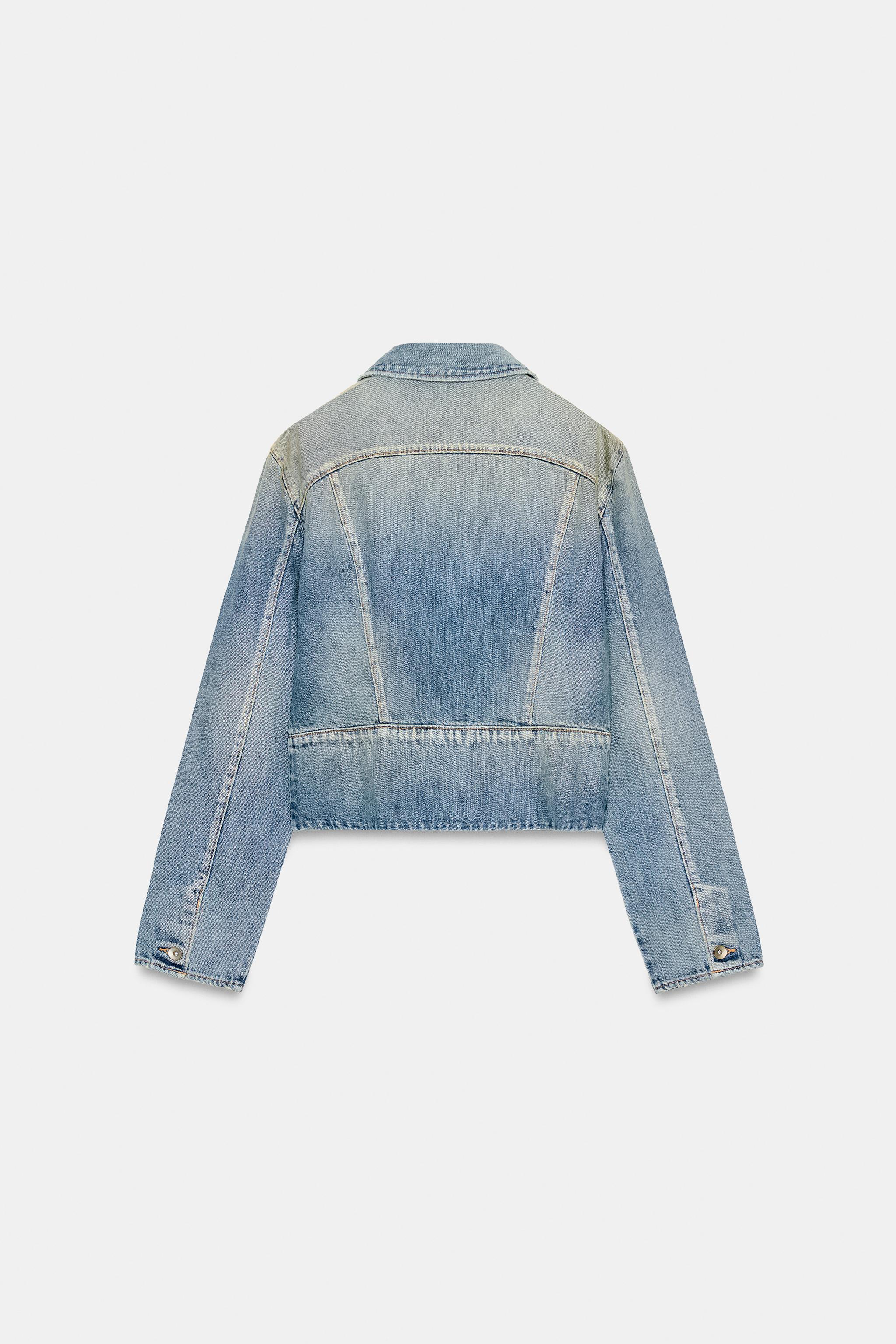 TRF ZIP-UP DENIM JACKET