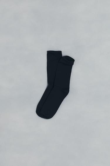FOUR-PACK OF KNEE-HIGH SOCKS - Navy blue by Zara