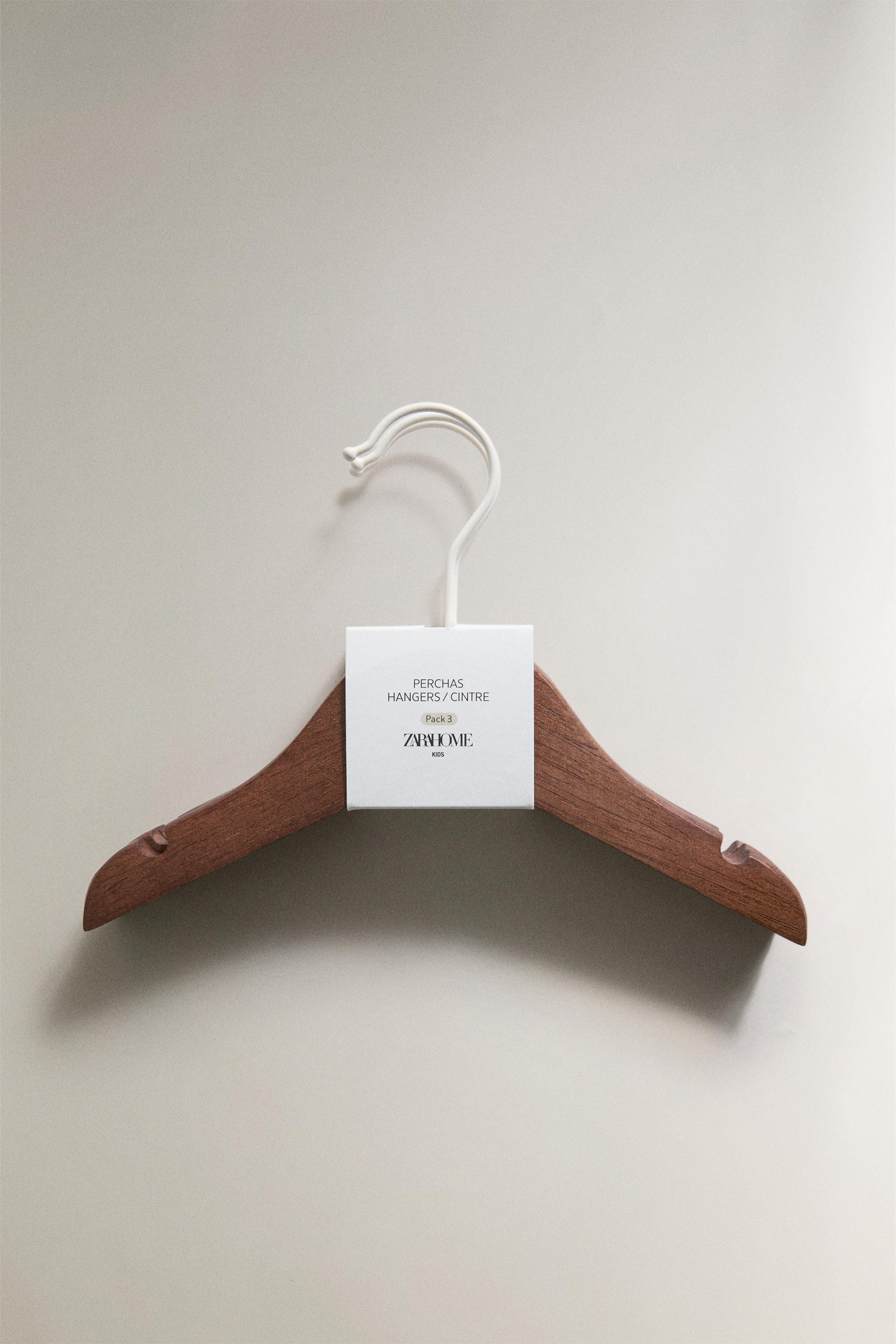 Детские куртки Zara WOODEN BABY HANGERS (PACK OF 3) — фото 4