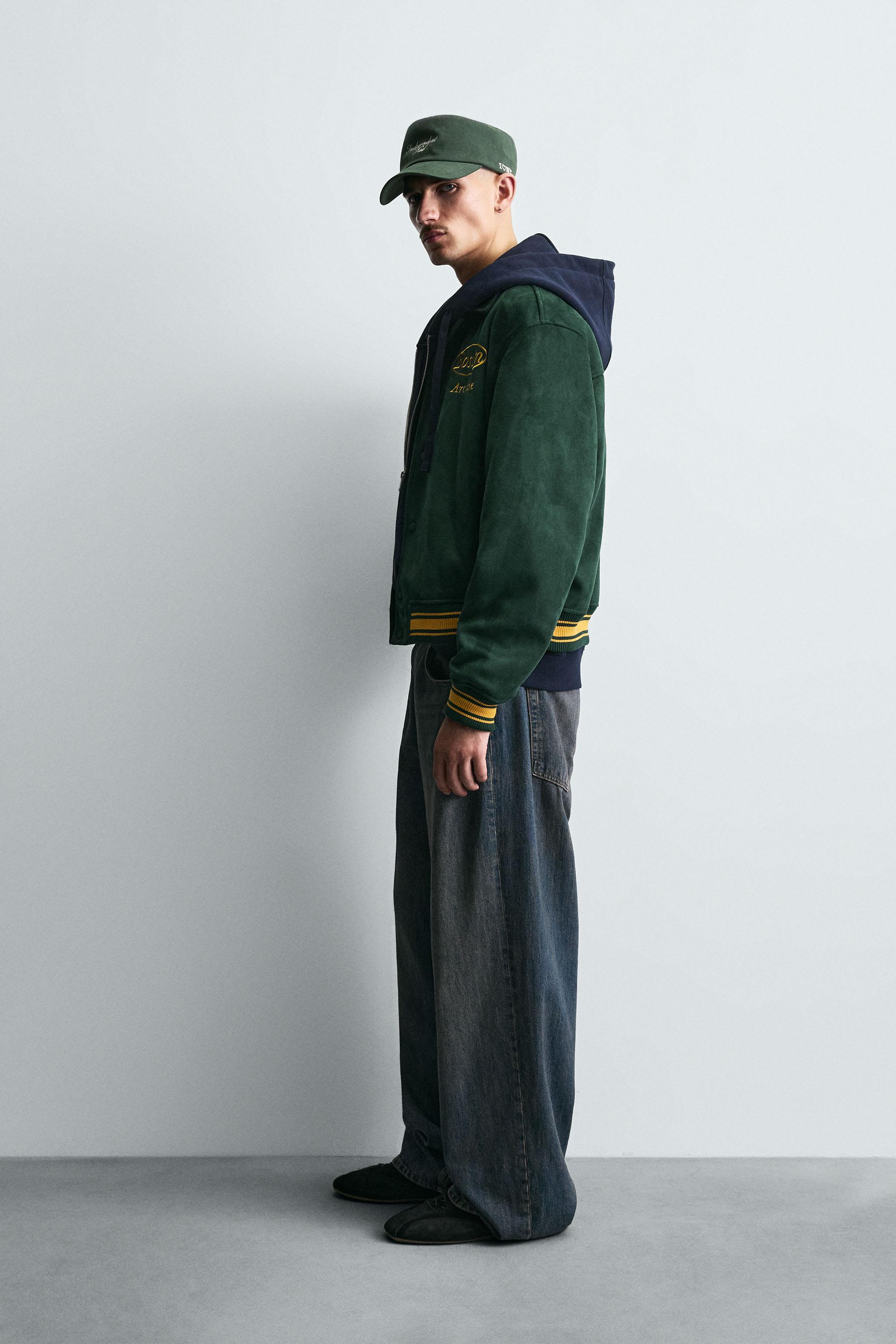 FAUX SUEDE BOMBER JACKET