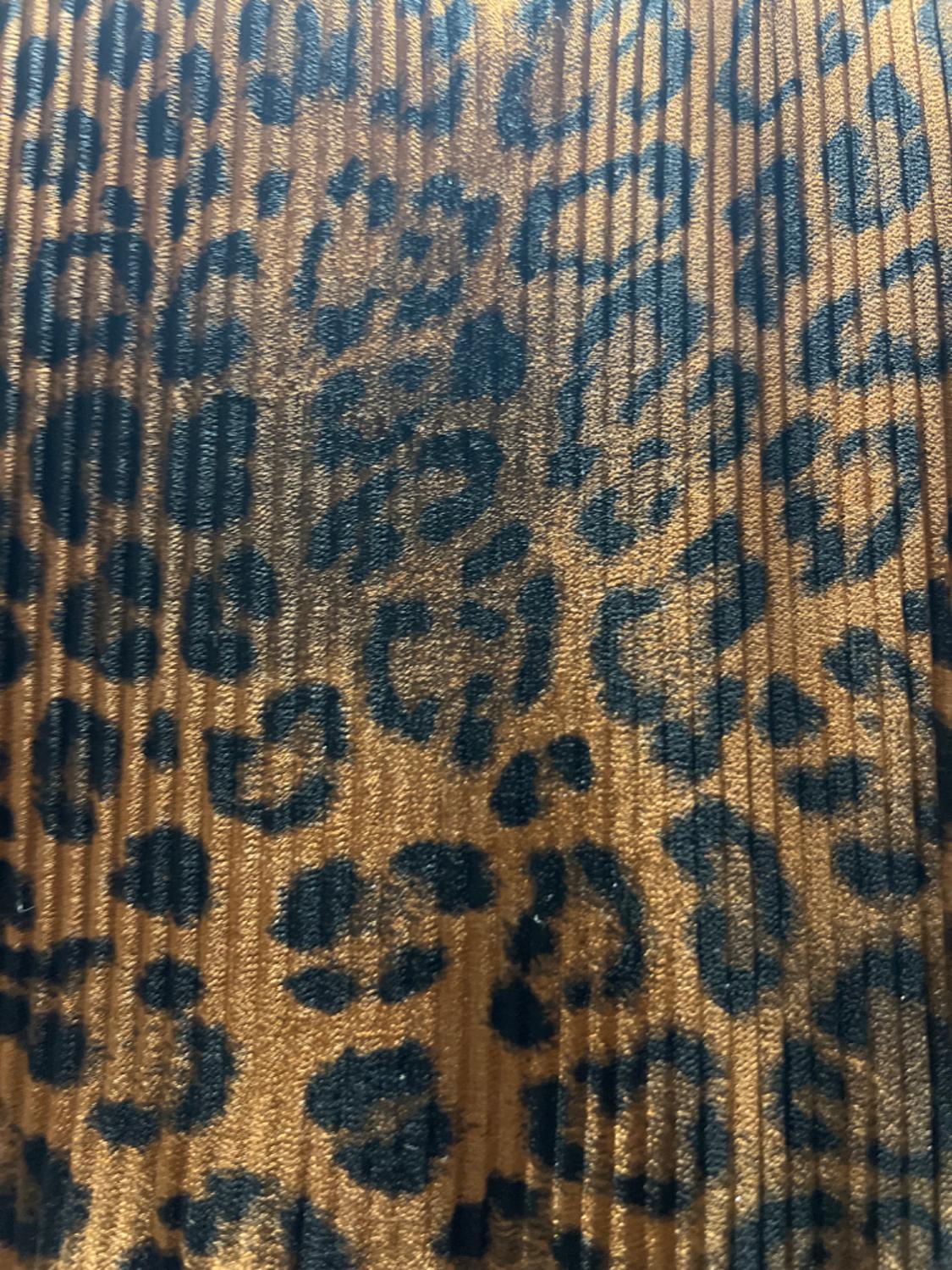 PLEATED ANIMAL PRINT PLAYSUIT DRESS - Image 3