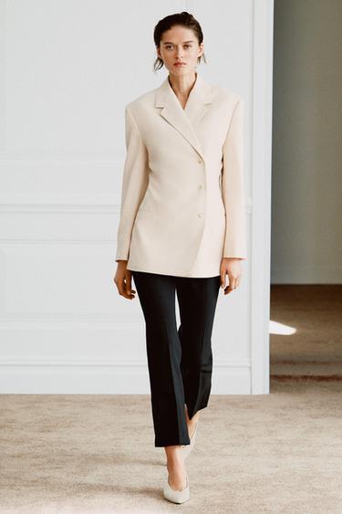 УКОРОЧЕННЫЕ БРЮКИ С ВЫСОКОЙ ПОСАДКОЙ — ZW COLLECTION — ЧЕРНЫЙ от Zara