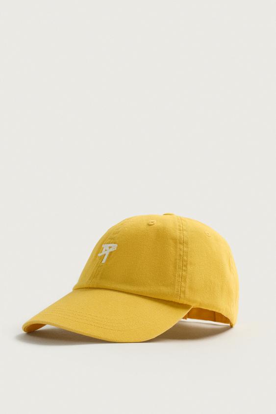 GORRA LAVADA LOGO - Amarillo de Zara - Imagen 0