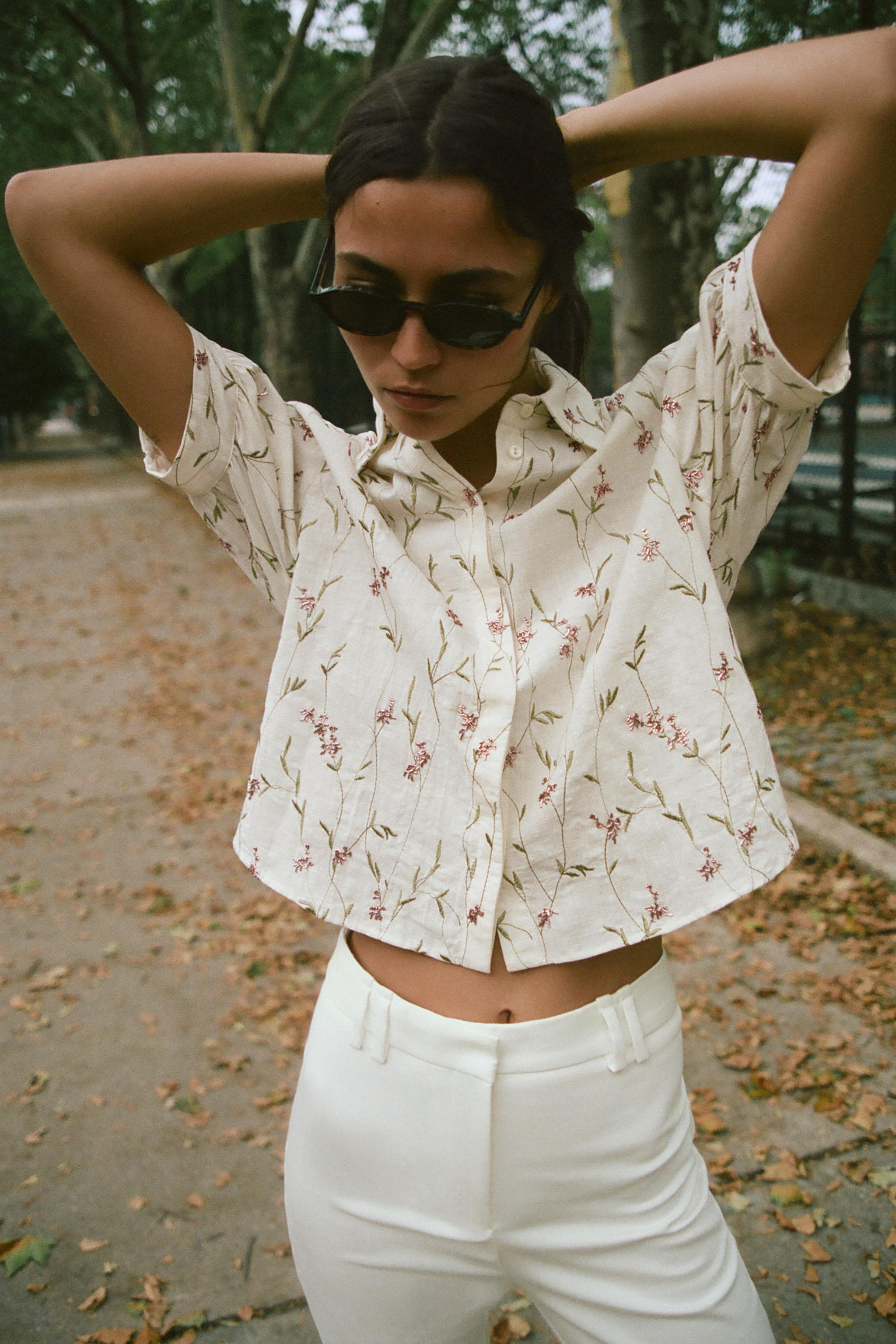 BEADED EMBROIDERED SHIRT