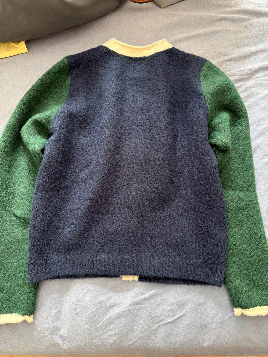 COLOUR BLOCK KNIT CARDIGAN - Image 3