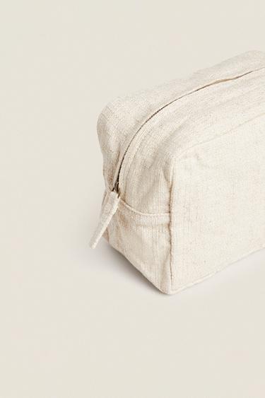 LINEN WASH BAG - Beige by Zara - Image 3